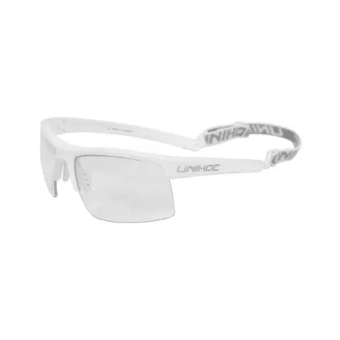 Innebandybriller Unihoc Energy Senior Beskyttelsesbriller | Hvit/S&#248;lv