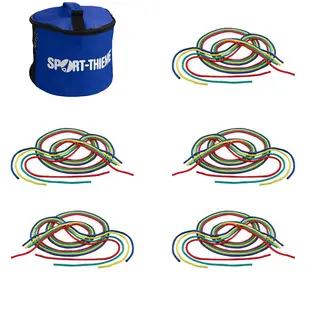 Hoppetau 3 m i bag (20) 5 bl&#229; | 5 gule | 5 gr&#248;nne | 5 r&#248;d