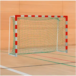 H&#229;ndballm&#229;l 3x2 m | Standard modell R&#248;d/S&#248;lv | Faste nettb&#248;yler