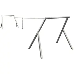 ZipLine i galvanisert stål 20 m | Til offentlige lekeplasser