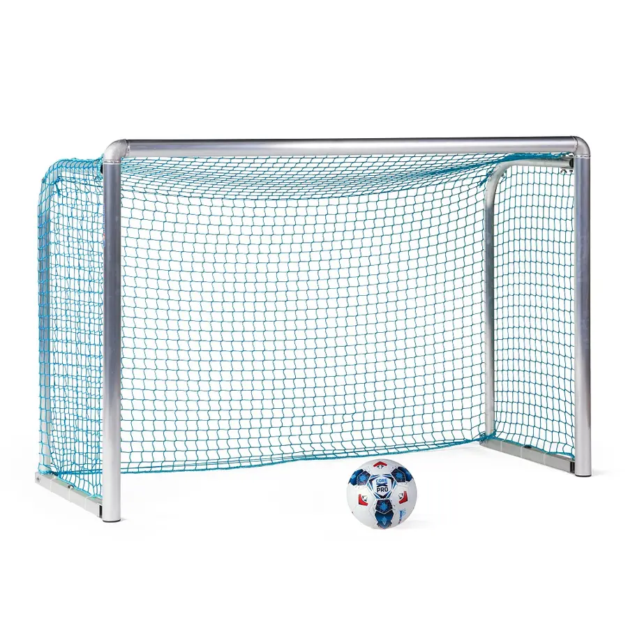 Minimål Protection foldbart 180x120 cm Alu fotballmål med runde hjørner | Blå 