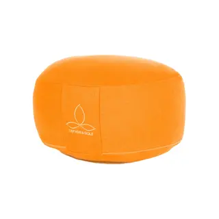 Sittepute Rondo Liten yogapute | Oransje H&#248;yde 15 cm | Diameter 30 cm
