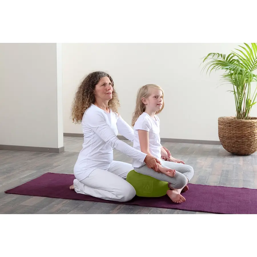 Sittepute Rondo Liten yogapute | Grønn Høyde 15 cm | Diameter 30 cm 