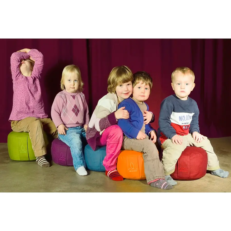 Sittepute Rondo Liten yogapute | Grønn Høyde 15 cm | Diameter 30 cm 