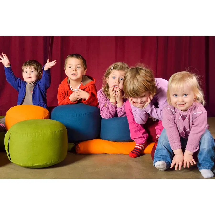 Sittepute Rondo Liten yogapute | Grønn Høyde 15 cm | Diameter 30 cm 