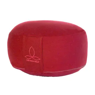 Sittepute Rondo Stor yogapute | R&#248;d H&#248;yde 21 cm | Diameter 35 cm