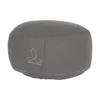 Sittepute Rondo Stor yogapute | Gr&#229; H&#248;yde 21 cm | Diameter 35 cm