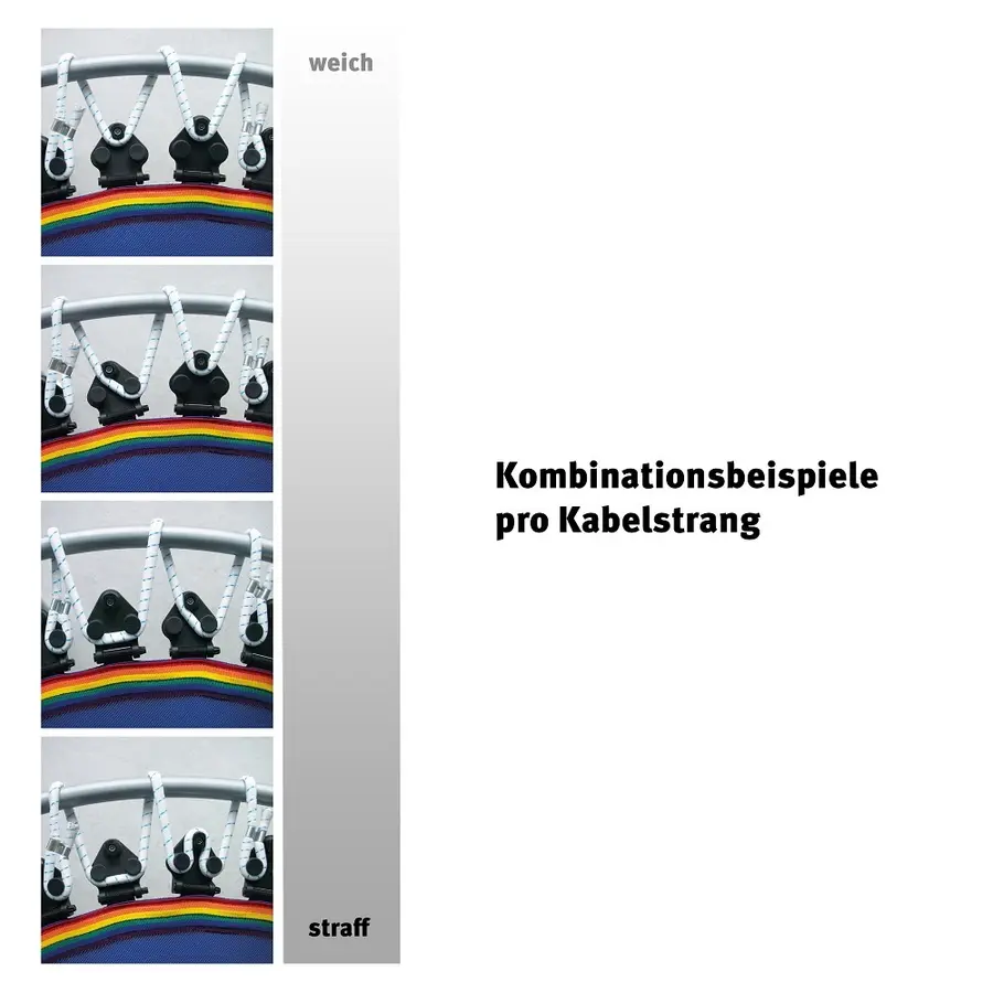 Treningstrampoline Vario 120-35 120cm Avtagbare føtter 