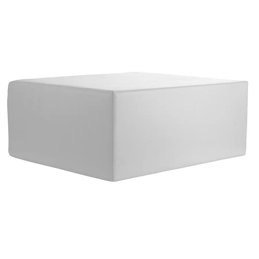 Polyskum rektangulær pute Hvit psoaspute 50x40x20 