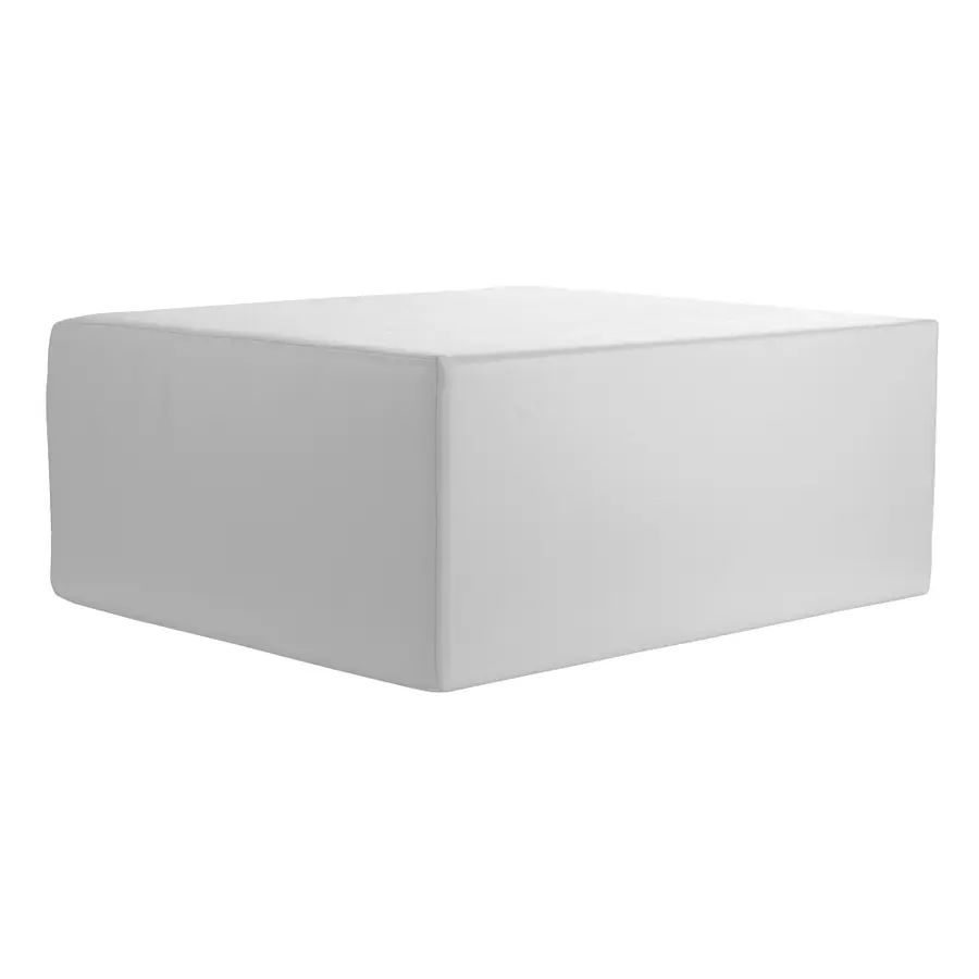 Polyskum rektangulær pute Hvit psoaspute 50x25x5 