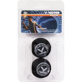 Squash Ball VICTOR Double Yellow 2 stk Allround | Konkurranseball