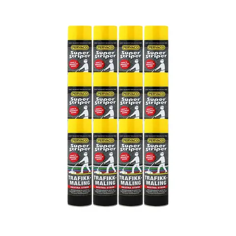 Super Striper Trafikkmaling Gul 1 boks | Oppmerking på asfalt