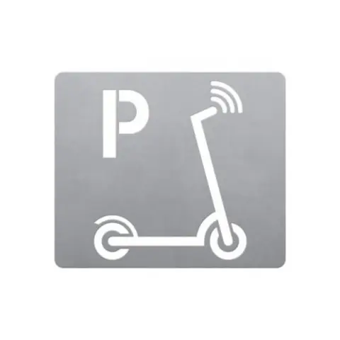 Sjablong -  Parkering for sparkesykkel Til oppmerking på asfalt | Ute og Inne