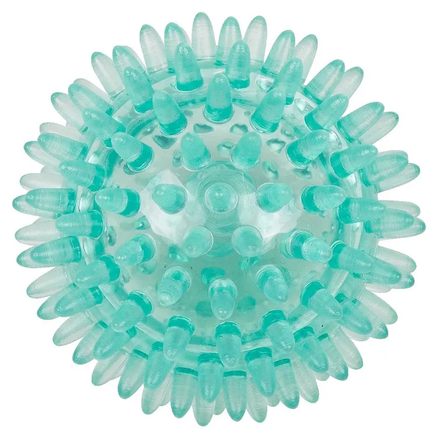 Piggball med harde pigger 7 cm 1 stk turkis massasjeball 