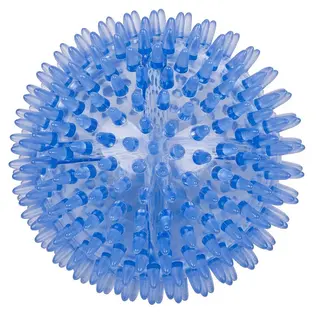 Piggball med harde pigger 10 cm 1 stk blå massasjeball