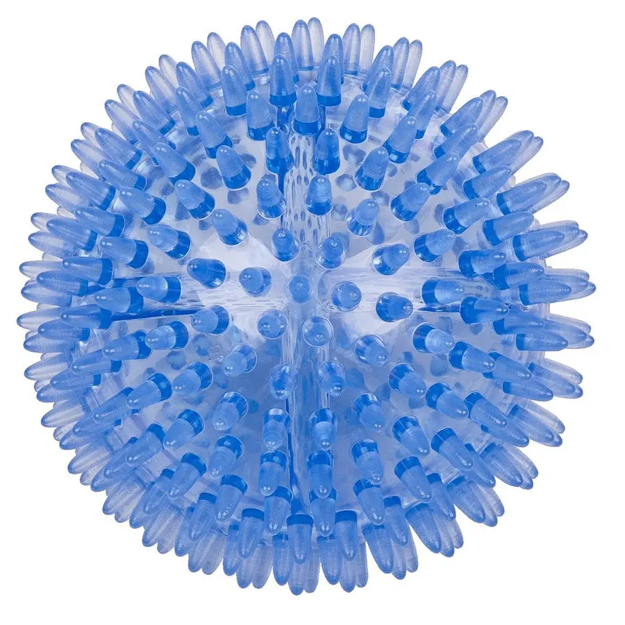 Piggball med harde pigger 10 cm 1 stk blå massasjeball 