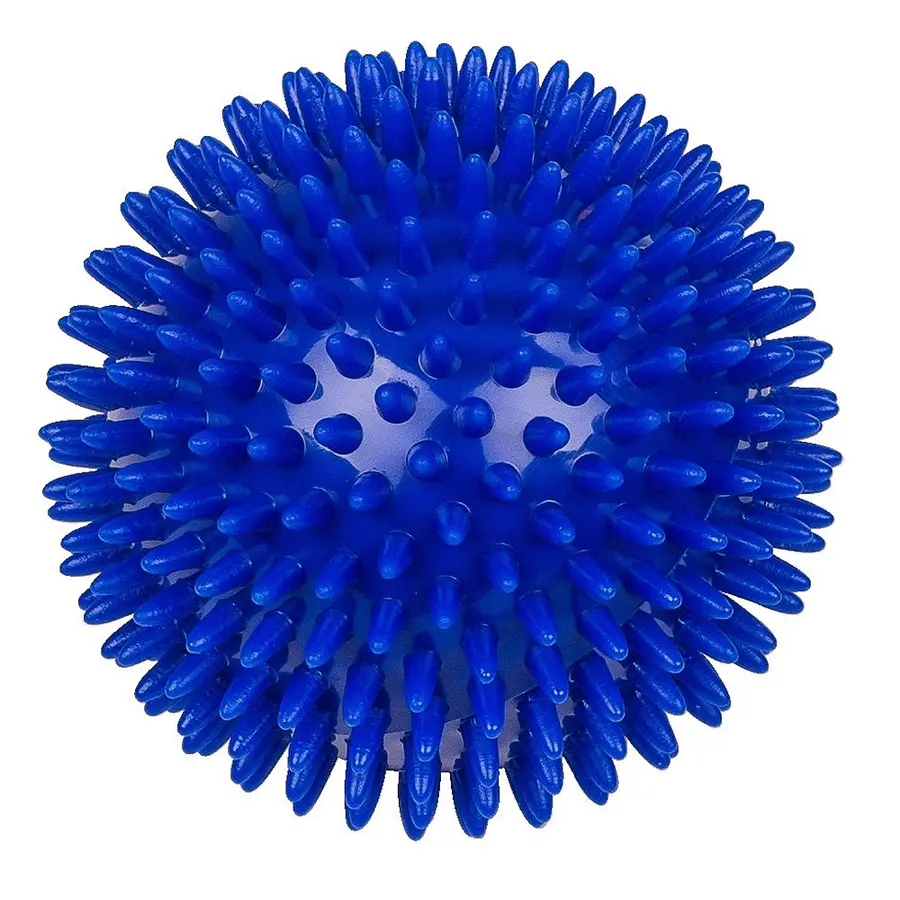 Piggball med myke pigger 10 cm 1 stk blå massasjeball 