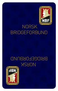 Kortstokk til kortspill | 1 stk. Norsk Bridgeforbund sine spillkort