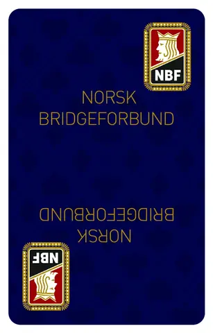 Kortstokk til kortspill | 1 stk. Norsk Bridgeforbund sine spillkort