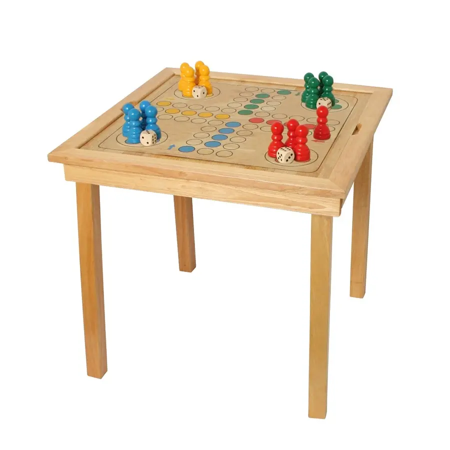 Spillebord | Sjakk, Dam og Ludo 3 spill på ett bord 