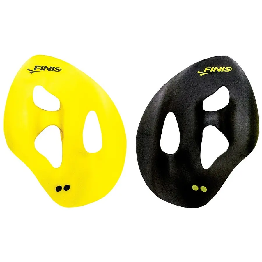Finis Iso Teknikk Paddles L Svart/Gul 