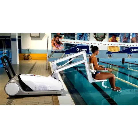 Bassengheis I-Swim 2 Elektrisk | Roterbar | T&#229;ler 136 kg