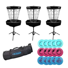 Discgolf pakke Skolesett 30 golfdiscer | 3 kurver | 1 bag
