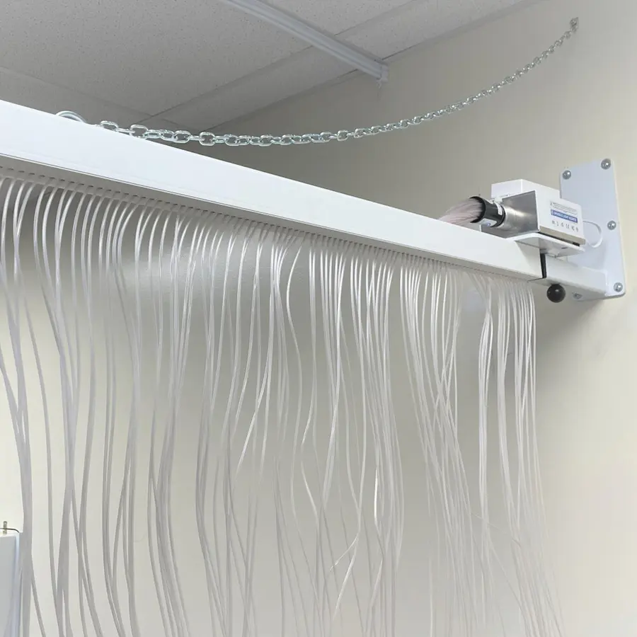 Fiberoptisk gardin svingbar Svingbar 90 grader | Inkludert lyskilde 