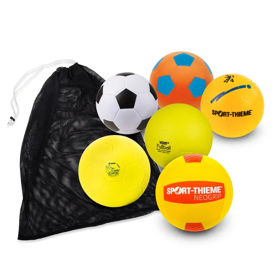 Softballer til fotball (6) 6 softballer til lek inne og ute 