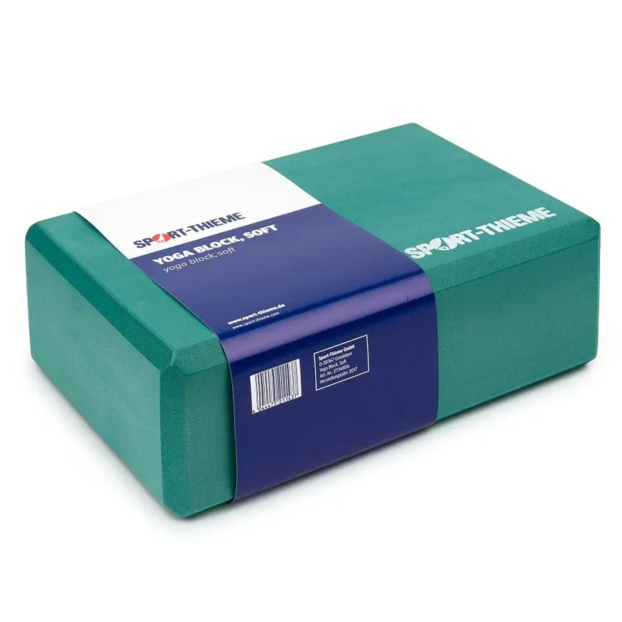 Yogablokk i EVA skum - myk 225 x 150 x 75 mm | Grønn 