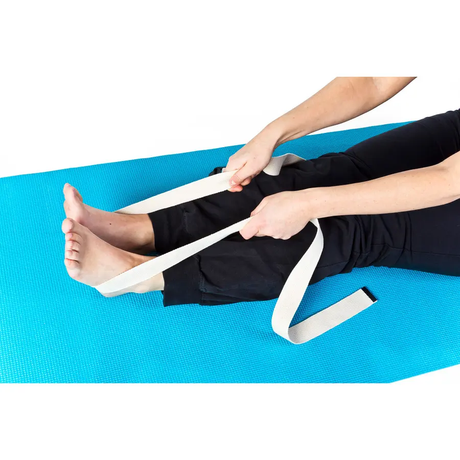 Yoga Strap 1,82 m | Natur Yogabelte i bomull 