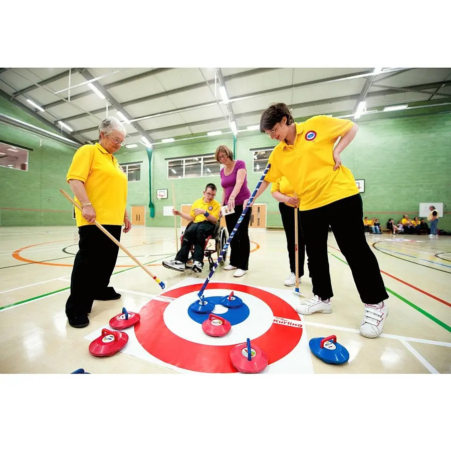 Curling New Age Komplett Curlingsett med 8 steiner og målfelt 