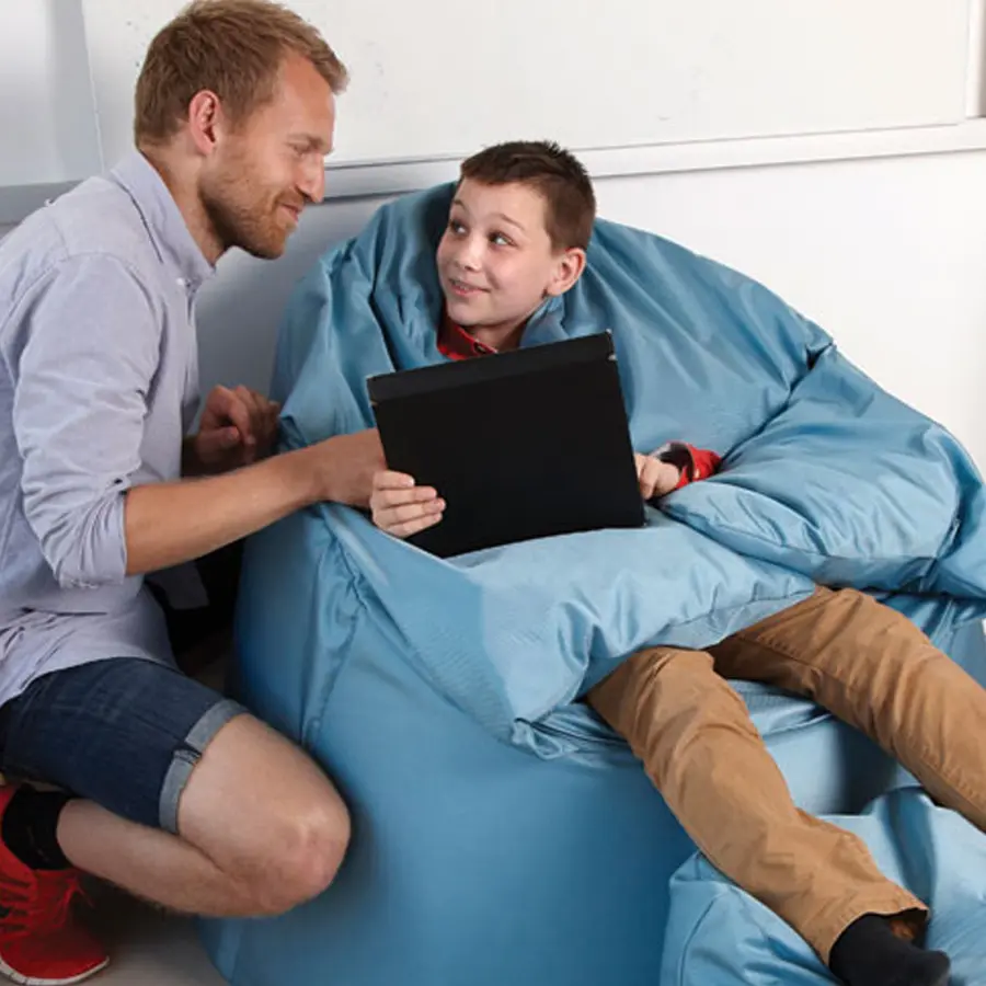 Kulestol Protac SenSit® | Standard+puff Med puff | Blå | opptil 180 cm 