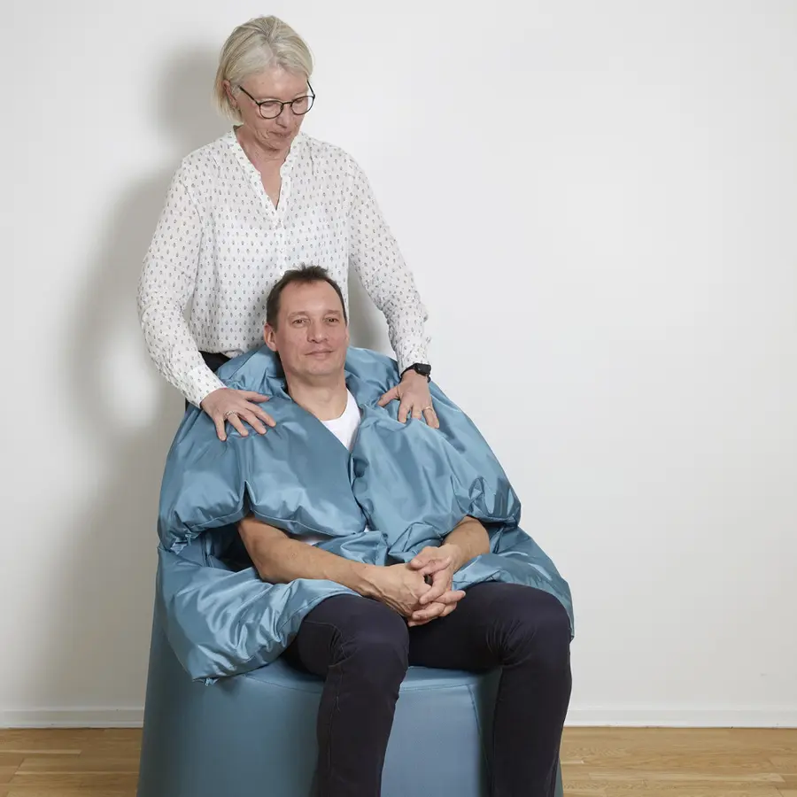 Kulestol Protac SenSit® | Standard+puff Med puff | Blå | opptil 180 cm 