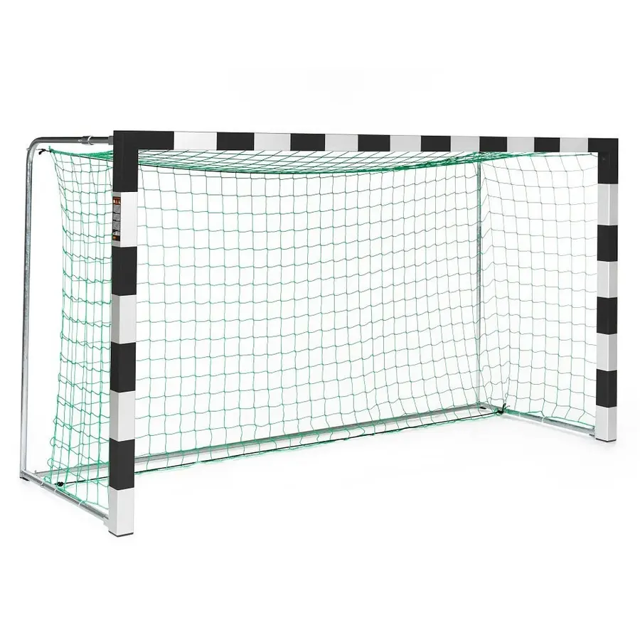 Håndballmål 300x160cm svart/sølv 1 stk | foldbare nettbøyler m/nett 
