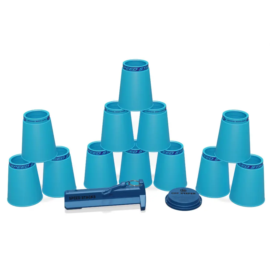 Speed Stacks Pro Sett PS2X Kopper med holder - Light Blue 