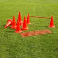 Hindersett til trening R&#248;d 12 kjegler | 6 stenger | 50 cm