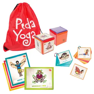 PedaYoga Starter Kit Yogakort | Terninger | Oppbevaringsbag