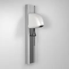 Hårføner REZ Beluga V Speil alu/hvit Alu skinne RAL 9006 | Deksel RAL 9010