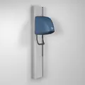 Hårføner REZ Beluga V alu/blå Alu skinne RAL 9006 | Deksel RAL 5009