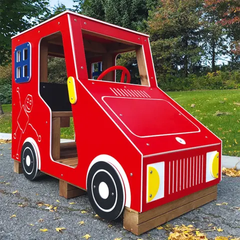 Lekehus | Bil rød Lekebil til rollelek