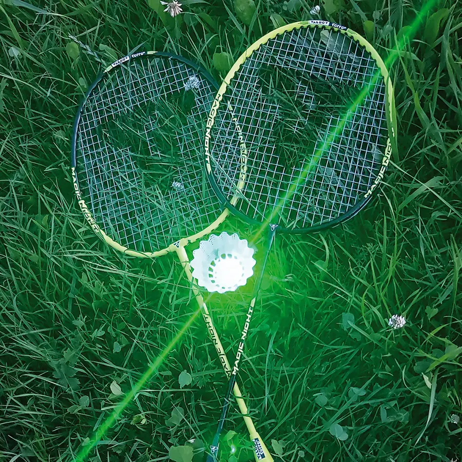 Speedminton Talbot Torro Magic Night (3) Med LED batteri til spill i mørket 