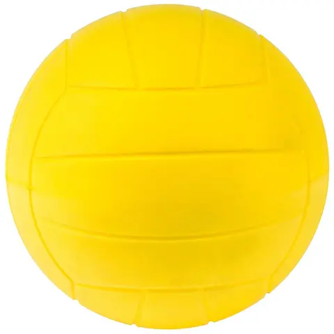 Softball PU-skum 19 cm gul Myk volleyball med meget god sprett