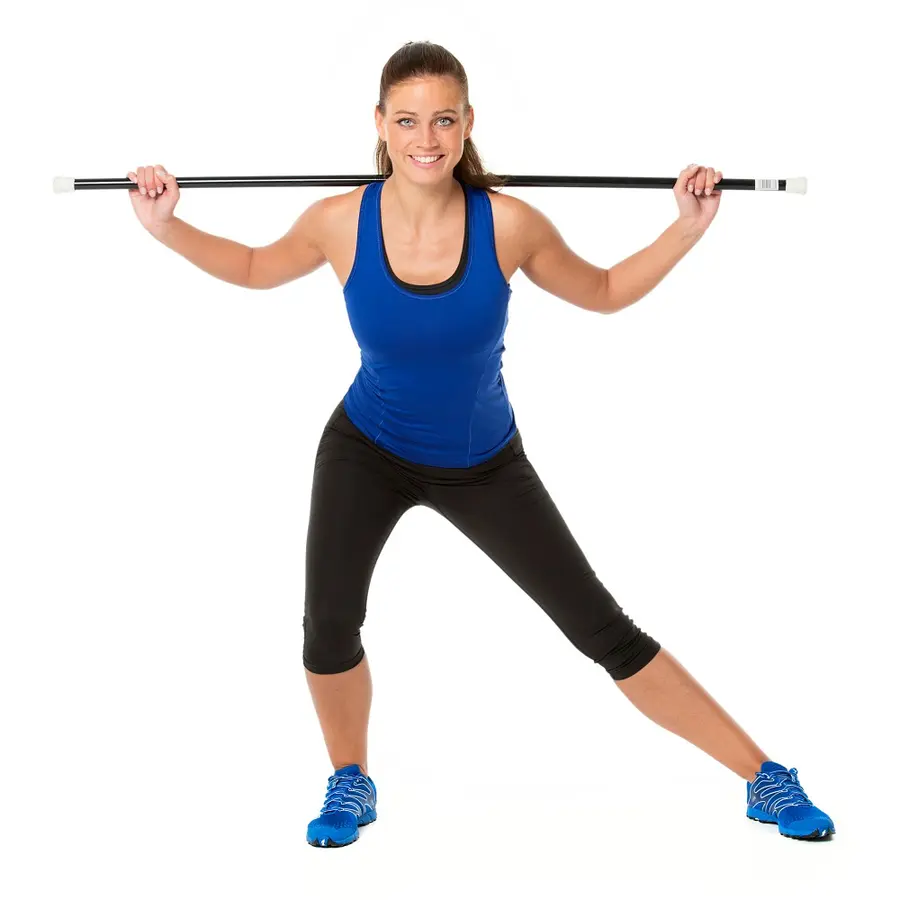 Gymstick Stretching Stick 130 cm Trener mobilitet og fleksibilitet 