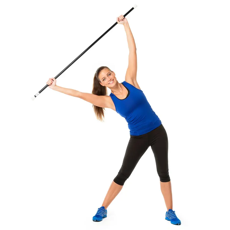 Gymstick Stretching Stick 130 cm Trener mobilitet og fleksibilitet 