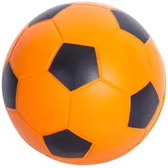 Softball PU-skum 20 cm svart/oransje Myk fotball i st&#248;rrelse 3