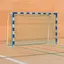 Håndballmål 3x2 m | Standard modell Blå/Sølv | Faste nettbøyler