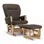 Trone Advance Gyngestol Brun Med puff 