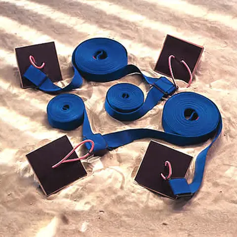 Banemarkering Beach Soccer Konkurranse 36,5 x 27,5 m | Bl&#229; | 100 mm b&#229;nd