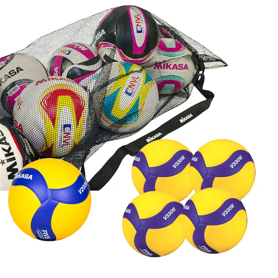 Volleyballsett Mikasa Bundesliga Trenings-og konkurranseball inkl.bag 